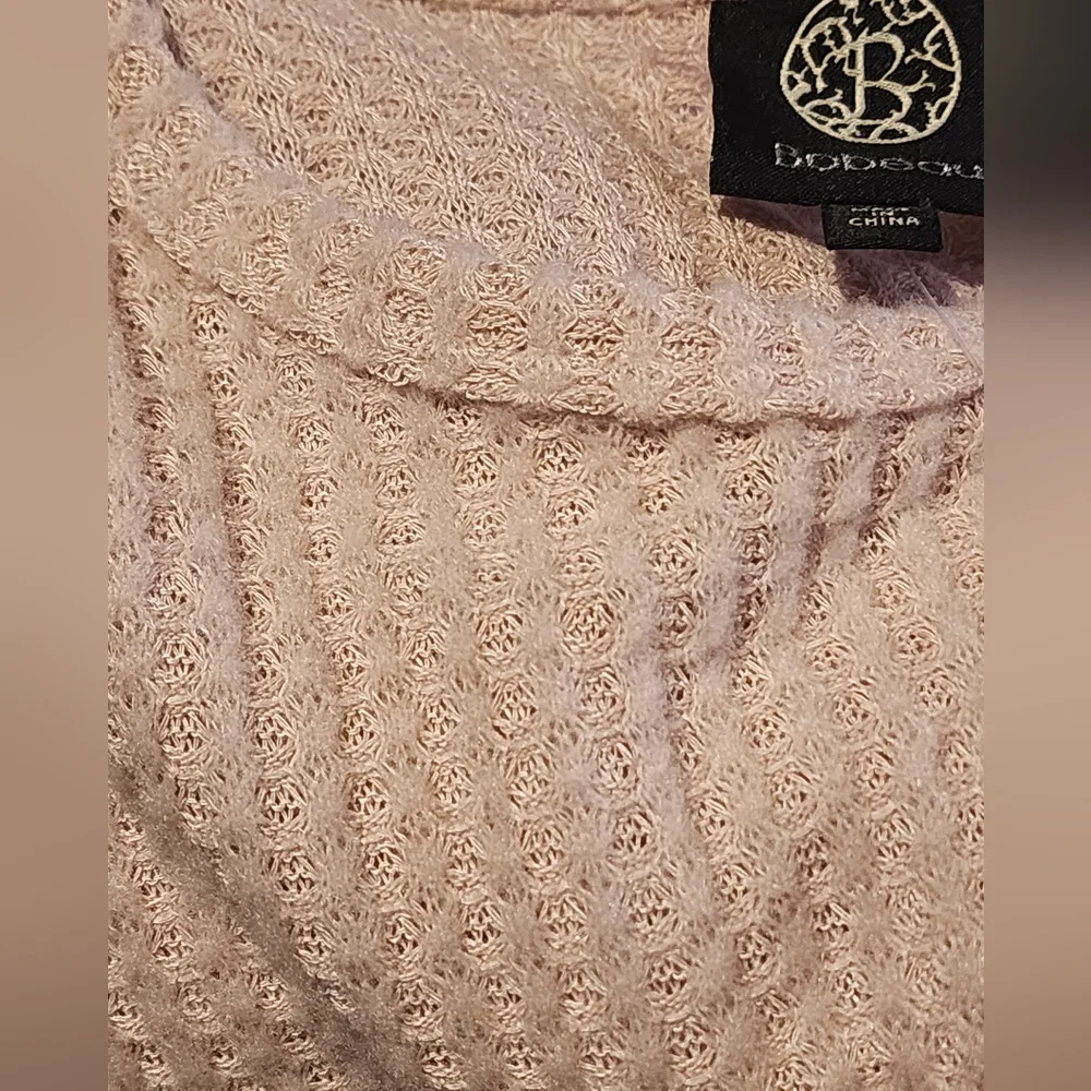 NWT BOBEAU Thermal Pocket Tunic Blush Pink SZ XS - Picture 3 of 5